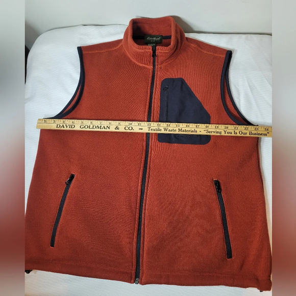 Eddie Bauer Rust Red Orange Radiator Vest sz L - Picture 5 of 8